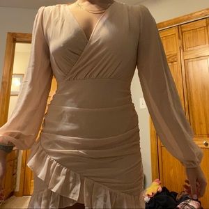 Light pink SHEIN dress. Perfect for a date or a wedding.